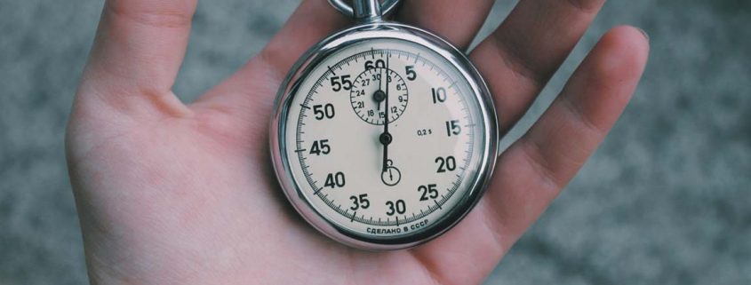 Pocket watch in hand