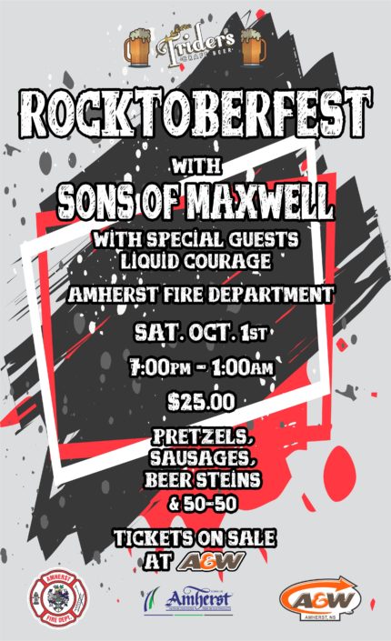 Rocktoberfest Sons of Maxwell Poster